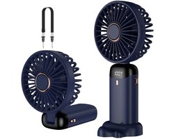 SnelShoppen - Rafada Handventilator Draagbare Mini-Ventilator Oplaadbaar met 5 Snelheden, 4200 mAh Accu, Opvouwbare USB-Ventilator voor Kantoor, Outdo