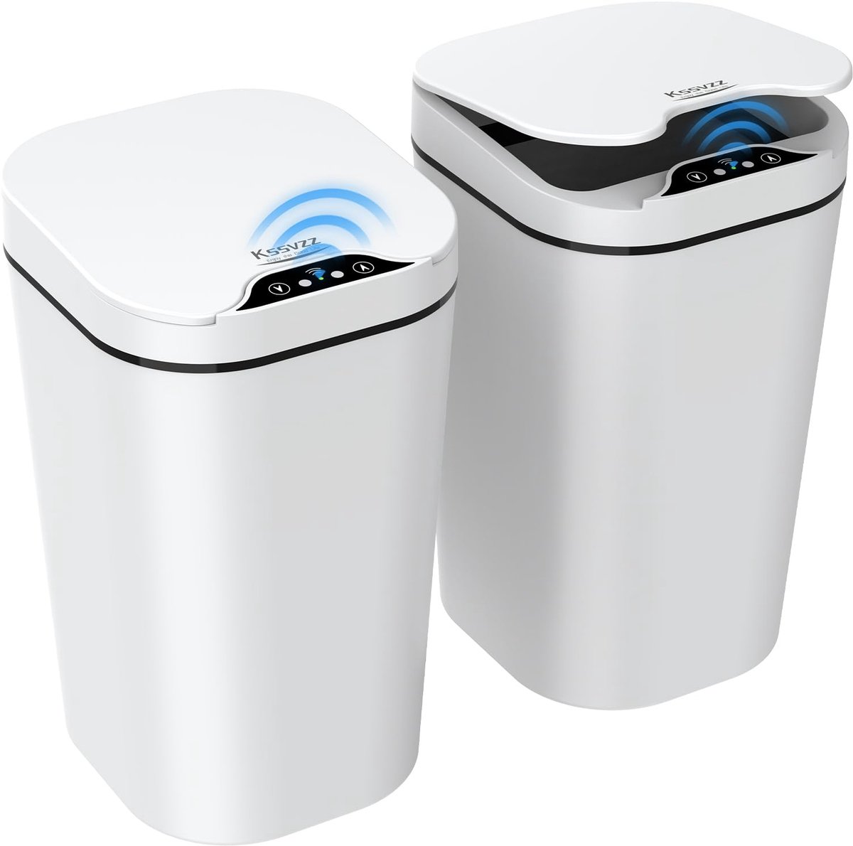 Dailygoods - 2 Automatische Prullenbakken met Sensor - 9,5 Liter
