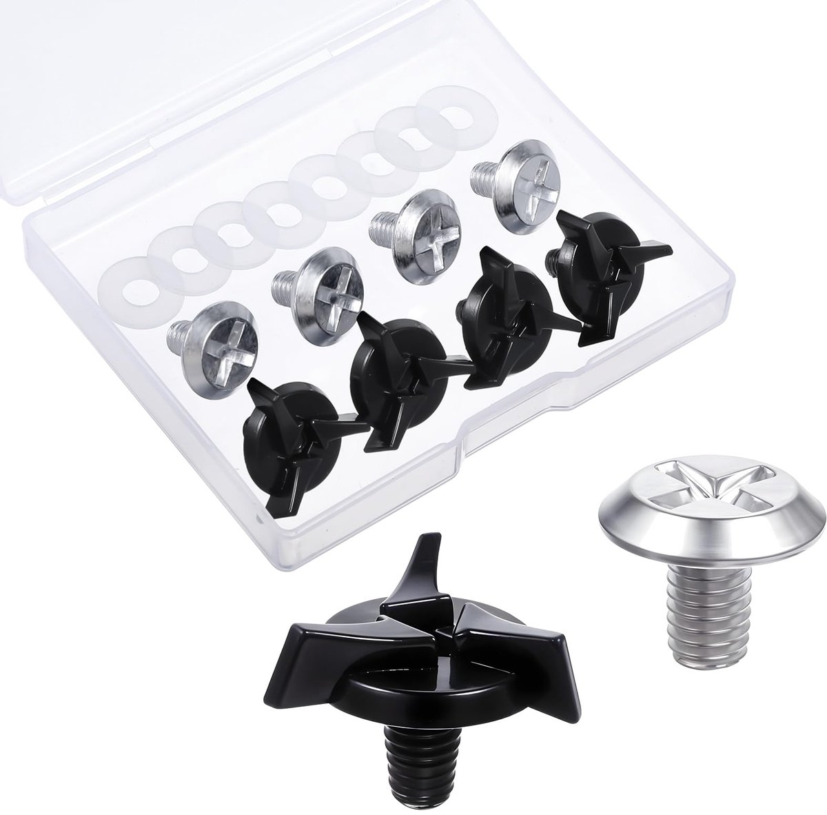 Dailygoods - 8 Stuks Motorhelm Schroeven - Vervangingsschroeven voor Visor en Helmaccessoires