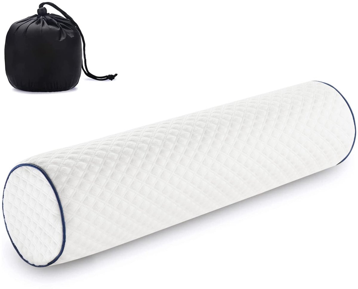 Dailygoods - Neck Roll Kussen van Memory Foam - Ondersteuning voor Nek en Rug