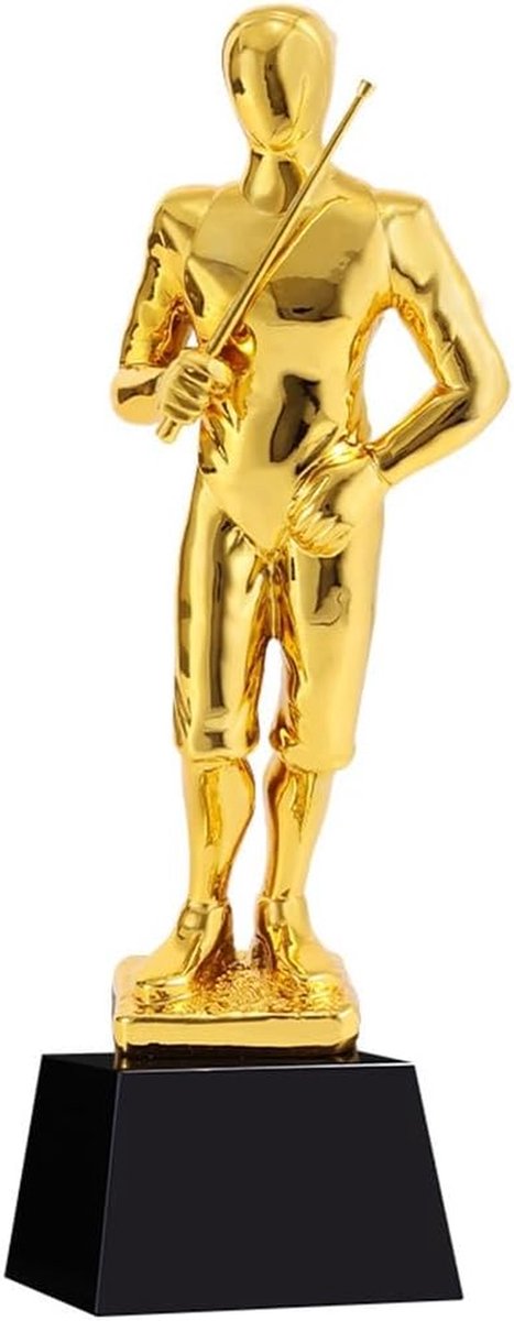 Trofee Prijzen - Wisselbeker Herinnering - Evenementen Belonen - Zwart Kristal Hars - 8x28cm - Goud