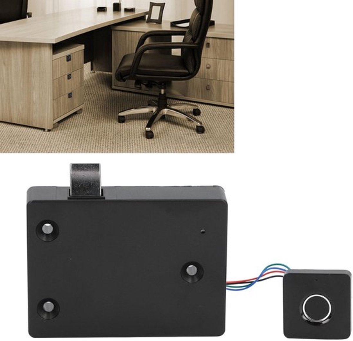 Vingerafdruk Slot - Biometrisch Elektrisch Slot - Sleutelloze Ontgrendeling - USB Noodstroom - Kast Lade Slot - Geschikt voor Thuis en Kantoor