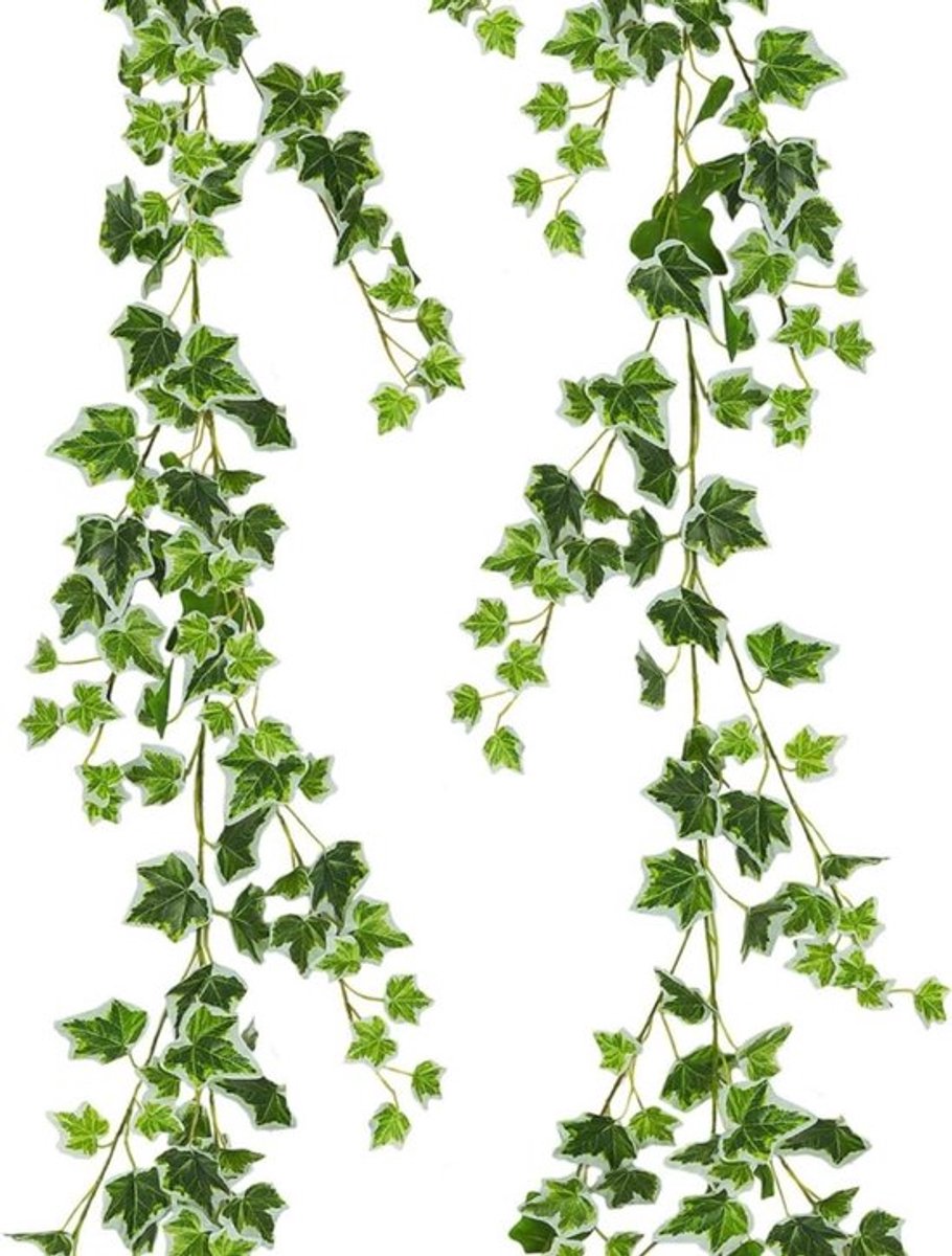 Kunstmatige klimop slingers 200 cm - Groene kunstplanten - Hangende ranken voor muurdecoratie - Bruiloftsfeest en binnen- en buitendecoratie
