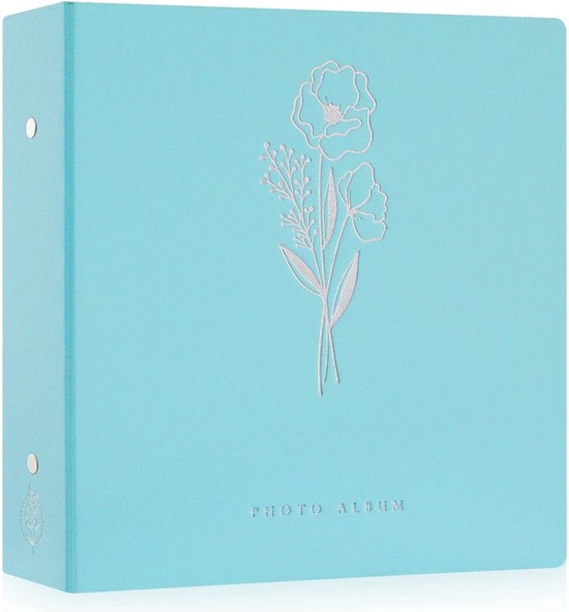 Fotoalbum Extra Groot - 1000 Foto's - Insteekvakjes - Luxe Linnen Omslag - Waterdicht - Zuurvrij - Elegante Zilveren Print - Fotoboek