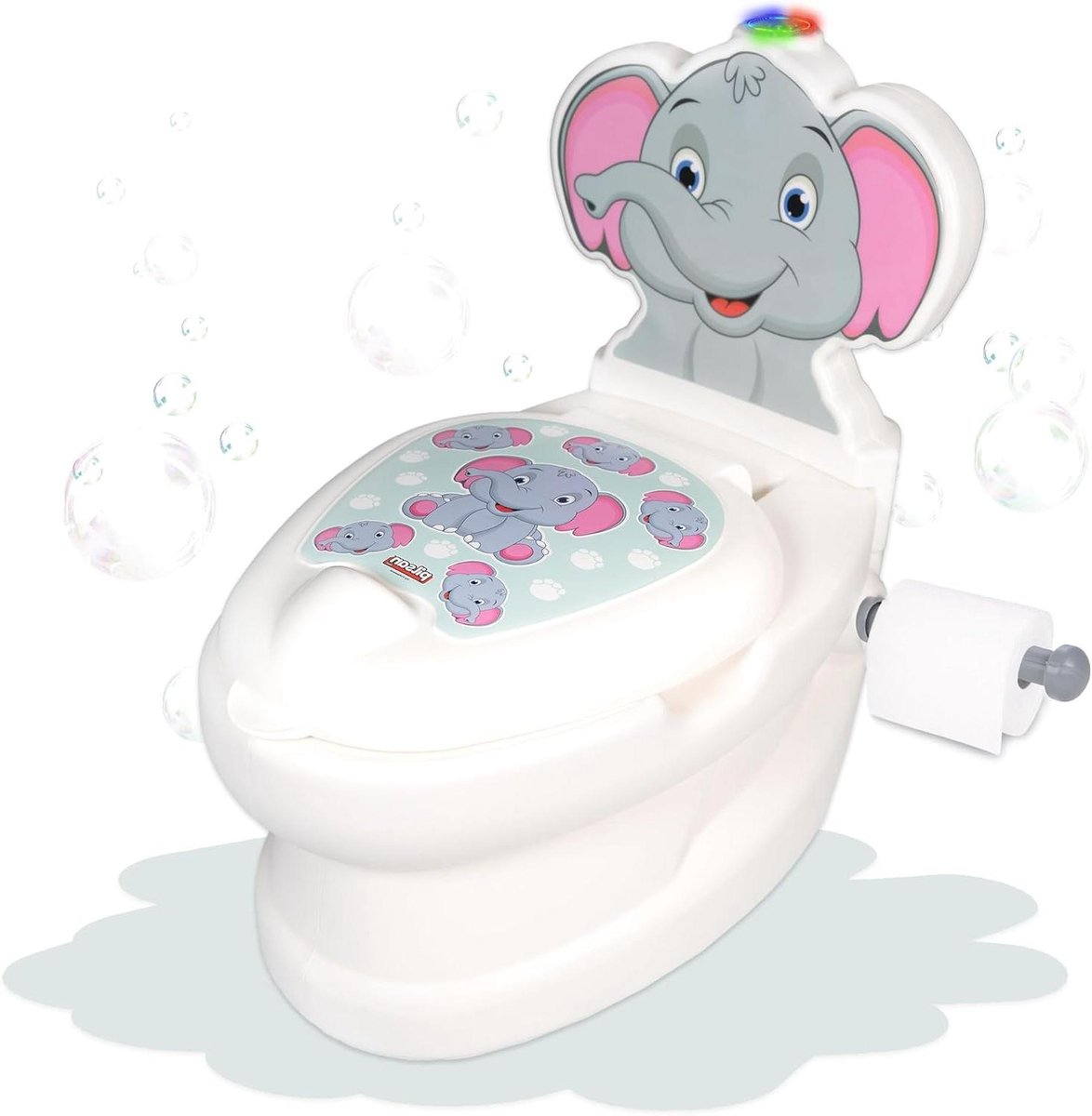 Kinderpotje met Geluid - Babypotje Toilet Training - Zindelijkheidstraining - Antislip Bodem - 2 Kilogram - Wit