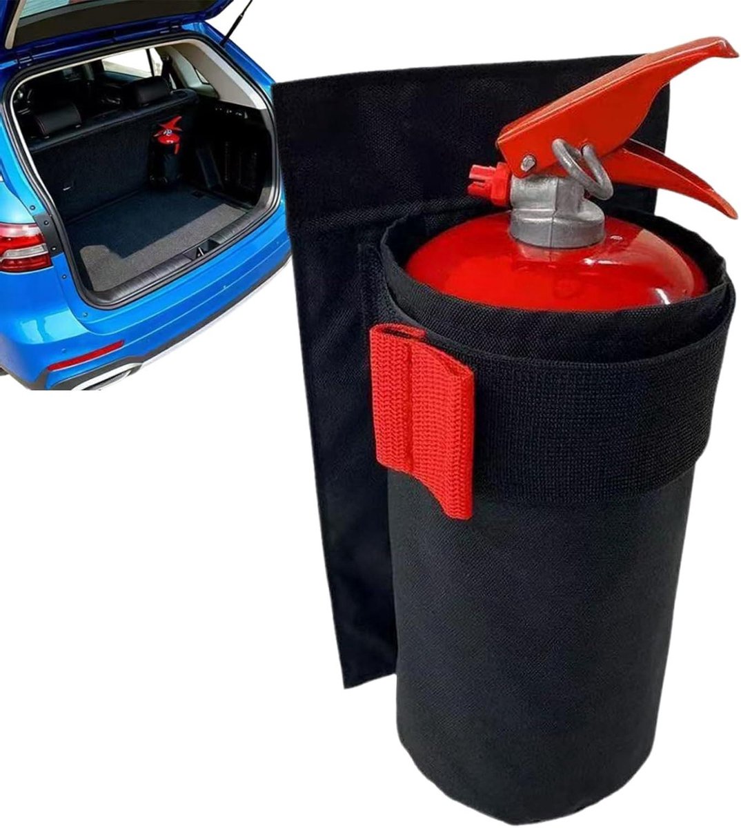 Bevestigingsbeugel Brandblusser - Montagehouder Tas - Auto Organisatie - Snelle Activering - 28 x 15 cm - Zwart