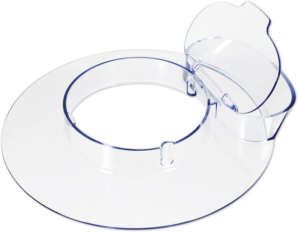 Spatbeschermer Keukenmixer - Spatdeksel Mixer - Schoon Maken - Met Toevoegklep - 250 mm Breed - Transparant