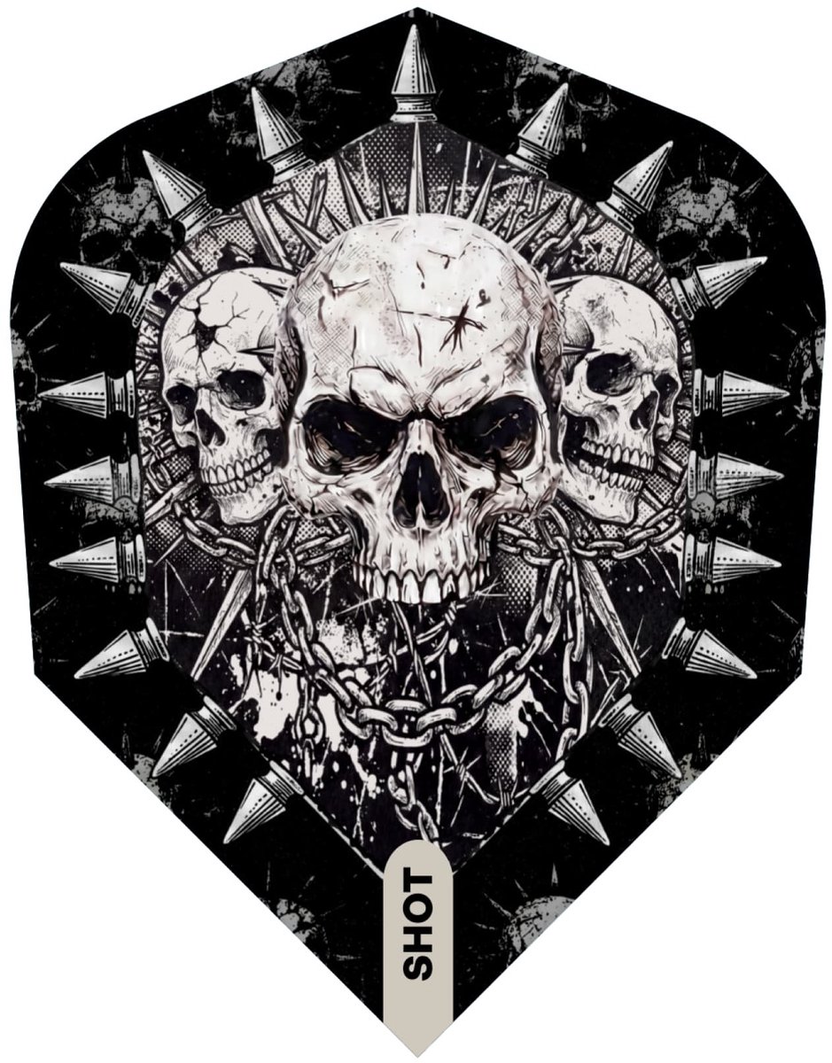 Shot Gnarly Skulls NO6 - Dart Flights
