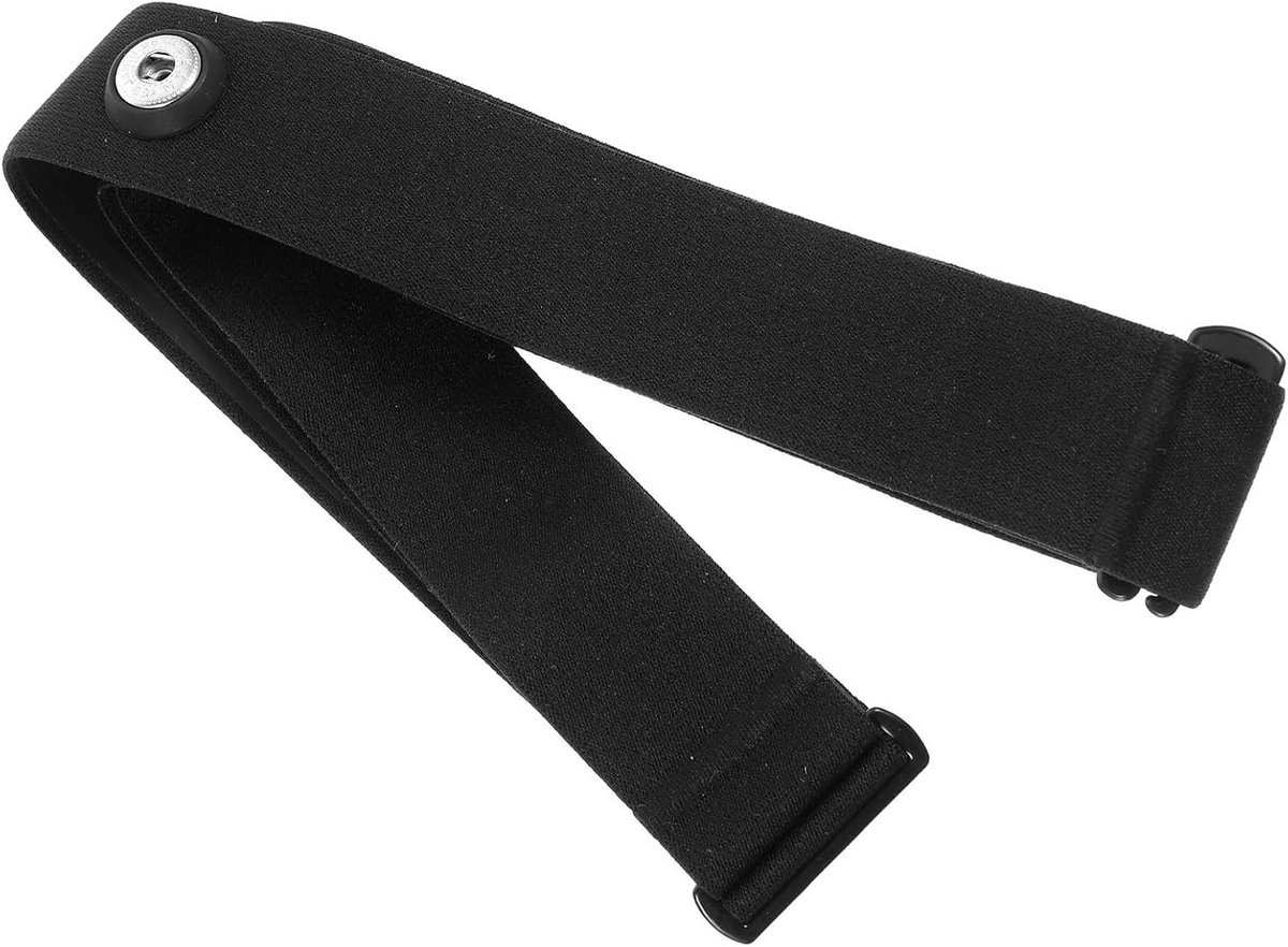 Hartslagband Borstband - Monitorband Sportband - Fitness Meten - Verstelbare Elastische Band - 32x3x0.5cm - Zwart
