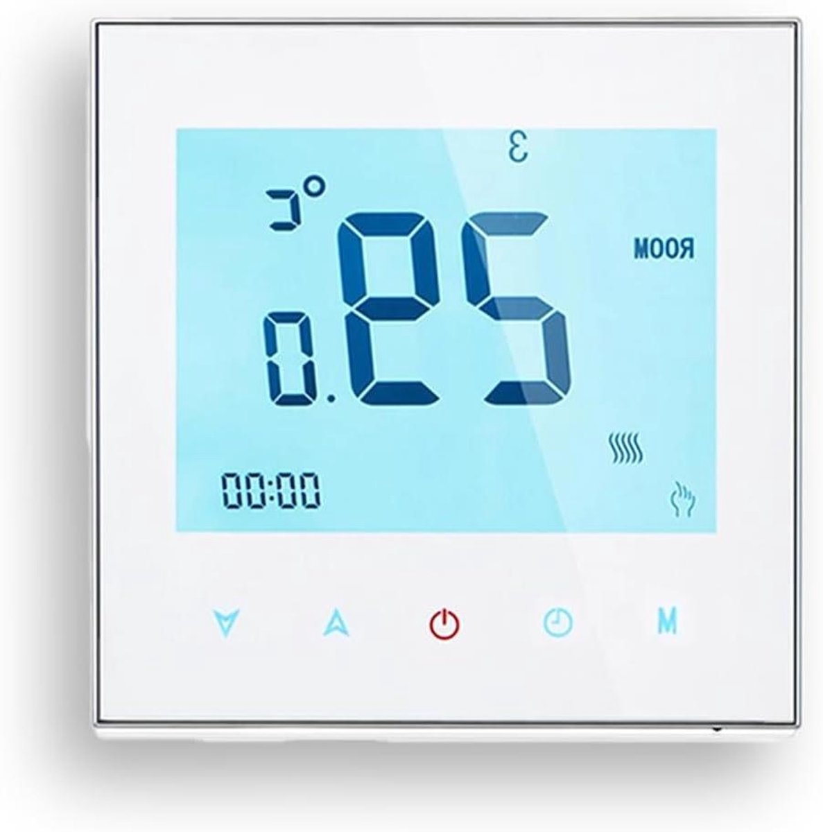 Wi-Fi Thermostaat - Slimme Thermostaat - Energie Besparen - Touchscreen Bediening - 220 Volt - Wit