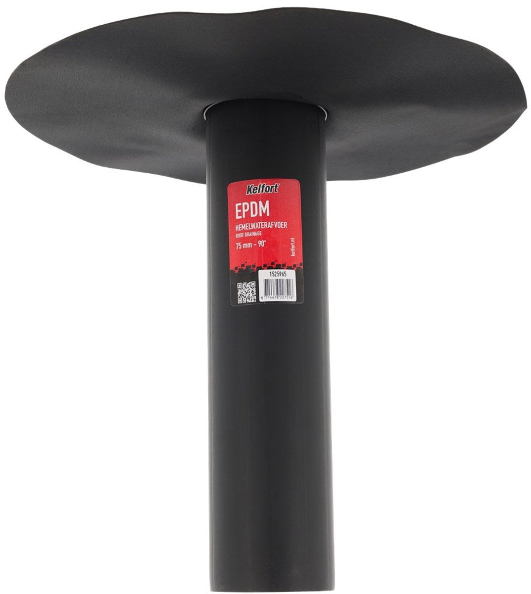 Kelfort HEMELWATERAFVOER EPDM 75MM 90 GRADEN