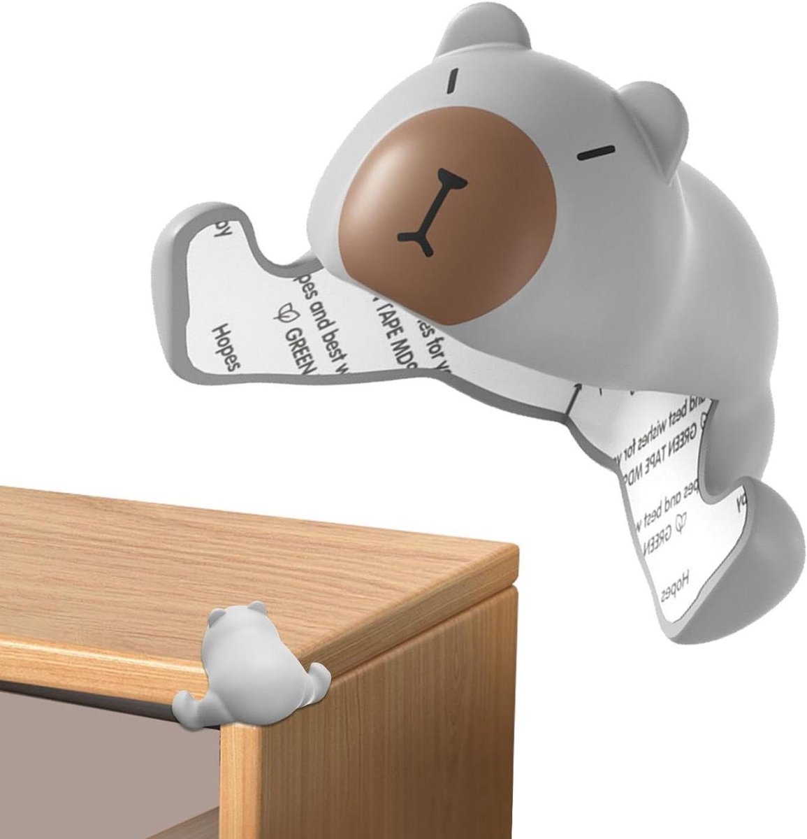 Meubelhoekbeschermers - Kinderhoekbeschermers - Veilig Huis - Zachte Siliconen - 1 Aantal - Grijs