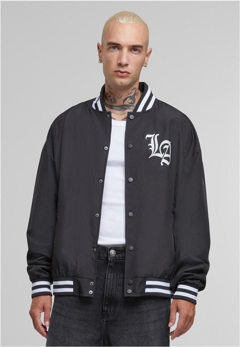 Mister Tee Los Angeles Arc Light College jacket S Zwart