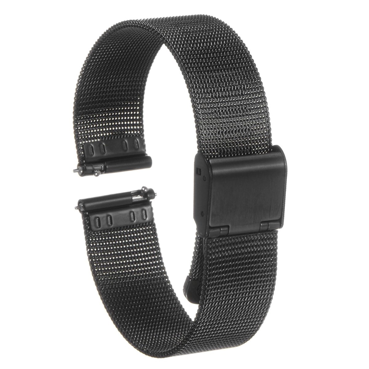 Dailygoods - Rvs Mesh Horlogeband met Snelsluiting - Verstelbaar, Vintage, 12mm