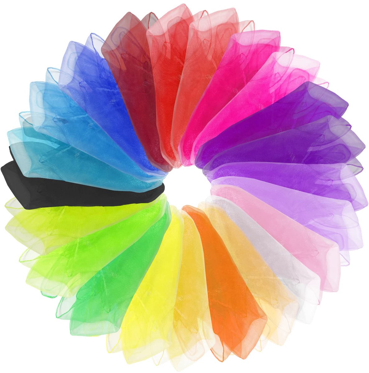 Dailygoods - Set van 30 Kleurrijke Juggling Doeken - 60 x 60 cm voor Kinderen