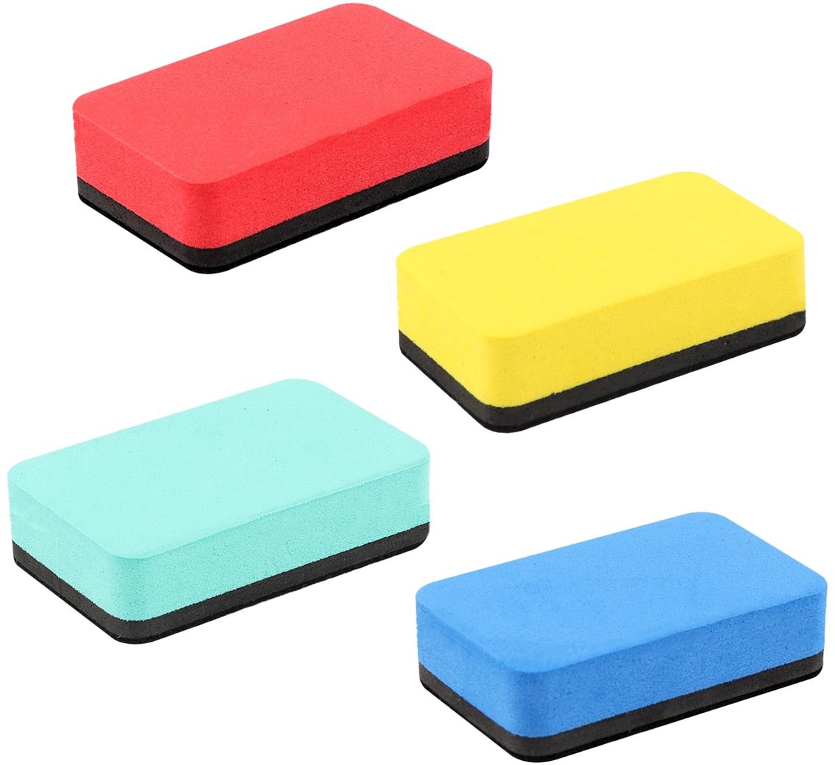 Dailygoods- Whiteboardspons met sterke magneet - Afwasbaar - Magnetische Reiniger - Kantoor/Schoolaccessoires - Milieuvriendelijk Rubber - 10,8 x 5,6 cm - Whiteboardreiniger