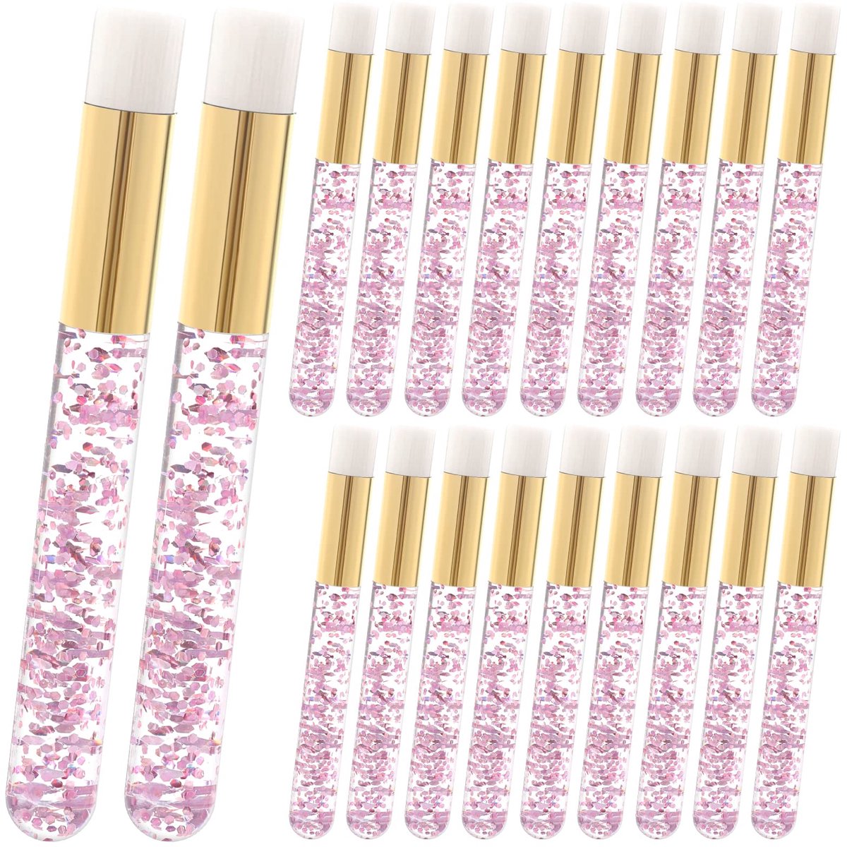 Dailygoods - 20 Stuks Eyelash Shampoo Brushes - Diepe Reinigingsborstels voor Wimpers