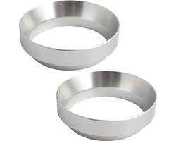 Dailygoods - Set van 2 Aluminium Koffiedispensers 58 mm - Espresso Accessoires voor Preciese Dosering