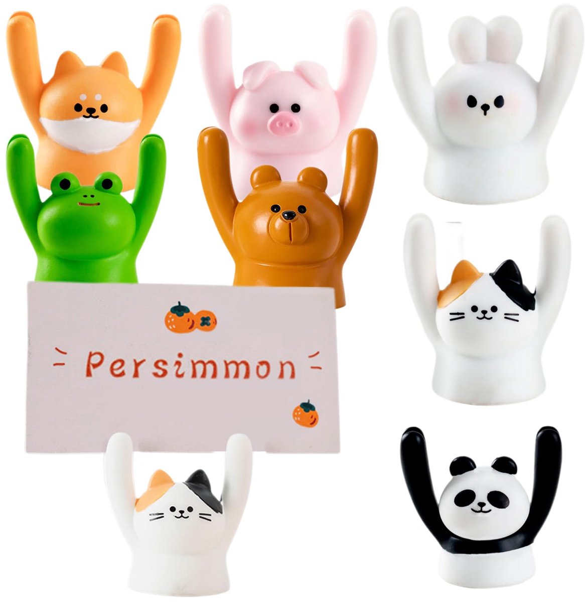 Dailygoods - 7-Delige Houten Kaart Houder voor Notities en Foto's - Creatieve Decoratie
