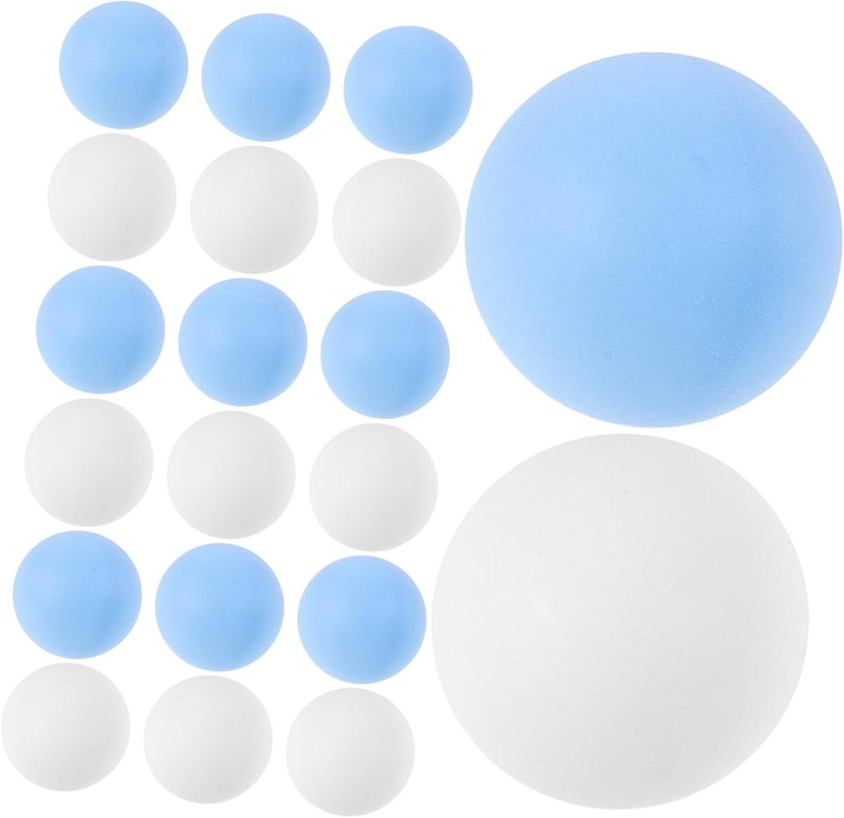 Tafeltennisballen - Pingpongballen Speelballen - Feestartikelen en Spelletjes - Naadloze Matte Afwerking - 50 stuks - Multi