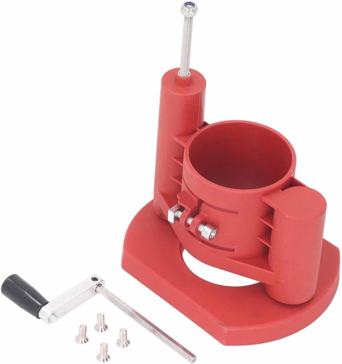 Houtbewerking Router Lift - Freestafel Hefsysteem - Houtbewerking Projecten - Duurzaam ABS Materiaal - 46 mm Hefhoogte - Zwart