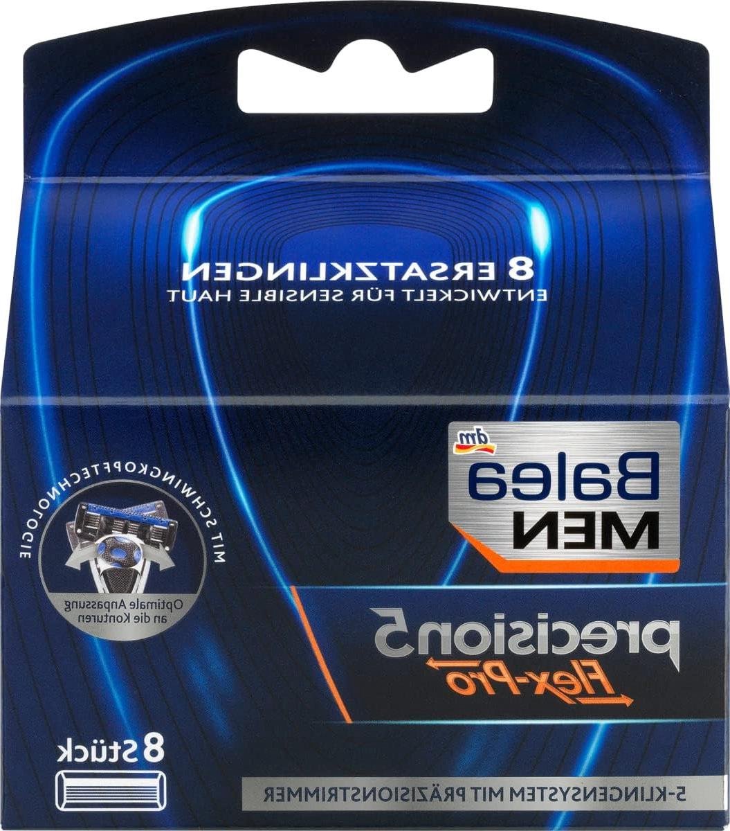 Scheermesjes Heren - Scheerkoppen - Glad Scheren - Flexibele Kop - 8 stuks - Blauw