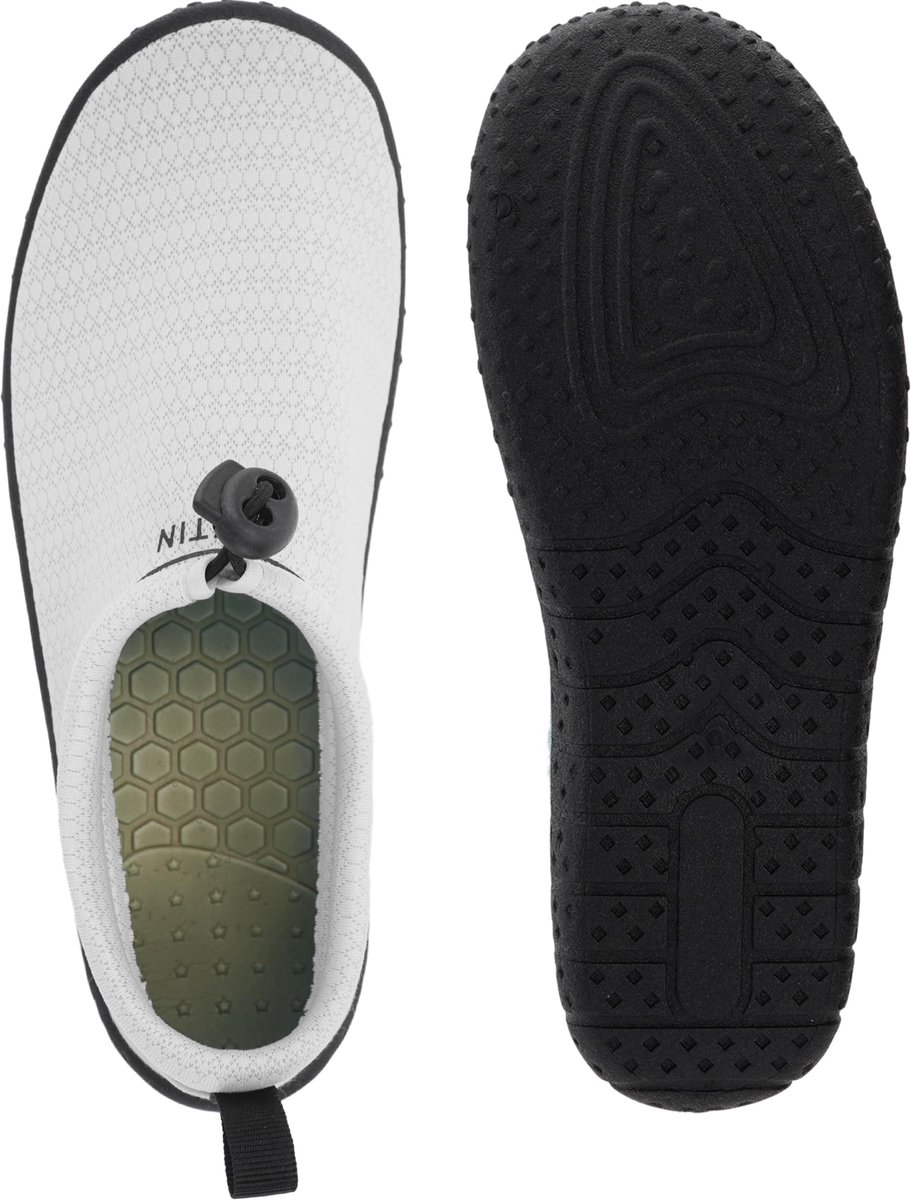 SnelShoppen - Whitin Aquaschoenen Heren & Dames - Unisex Strandschoenen Lichtgrijs Maat 42 - Buitenzwemschoenen & Surfschoenen voor Strand, Camping, A