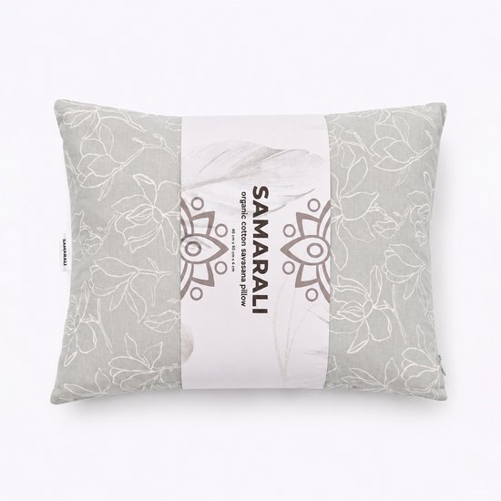 Samarali Savasana kussen Quite luxury - yogakussen en nekkussen - GOTS-gecertificeerd biologisch katoen, meditatiekussen met kapok vulling, 40x30x4.5 cm van Samarali — afbeelding 2
