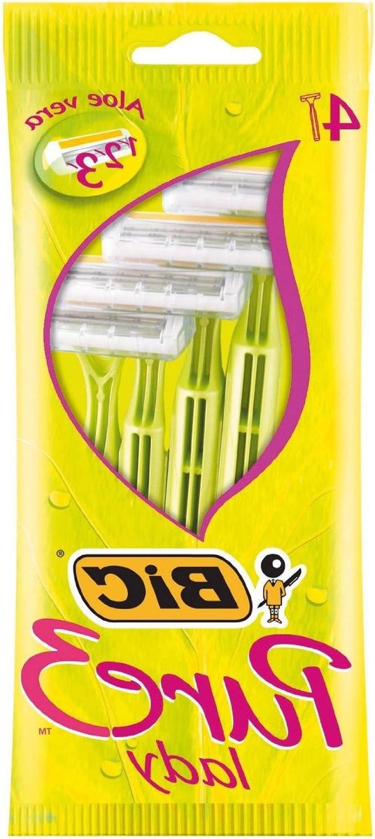 Scheermesjes Dames - Scheerapparaat Vrouwen - Gladde Huid - 3 Flexibele Mesjes - 4 Stuks - Wit