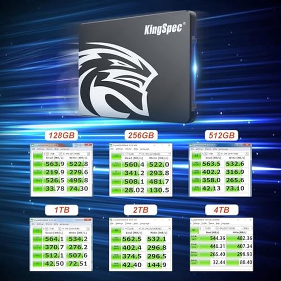 Interne SSD - Solid State Drive - Computer Versnellen - 3D NAND Flash - 2 TB - Zilver — afbeelding 5