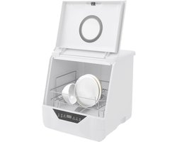 Mini Vaatwasser - Compacte Afwasser - Keuken Reinigen - Hoge Temperatuur Desinfectie - 39x35x40 cm - Grijs