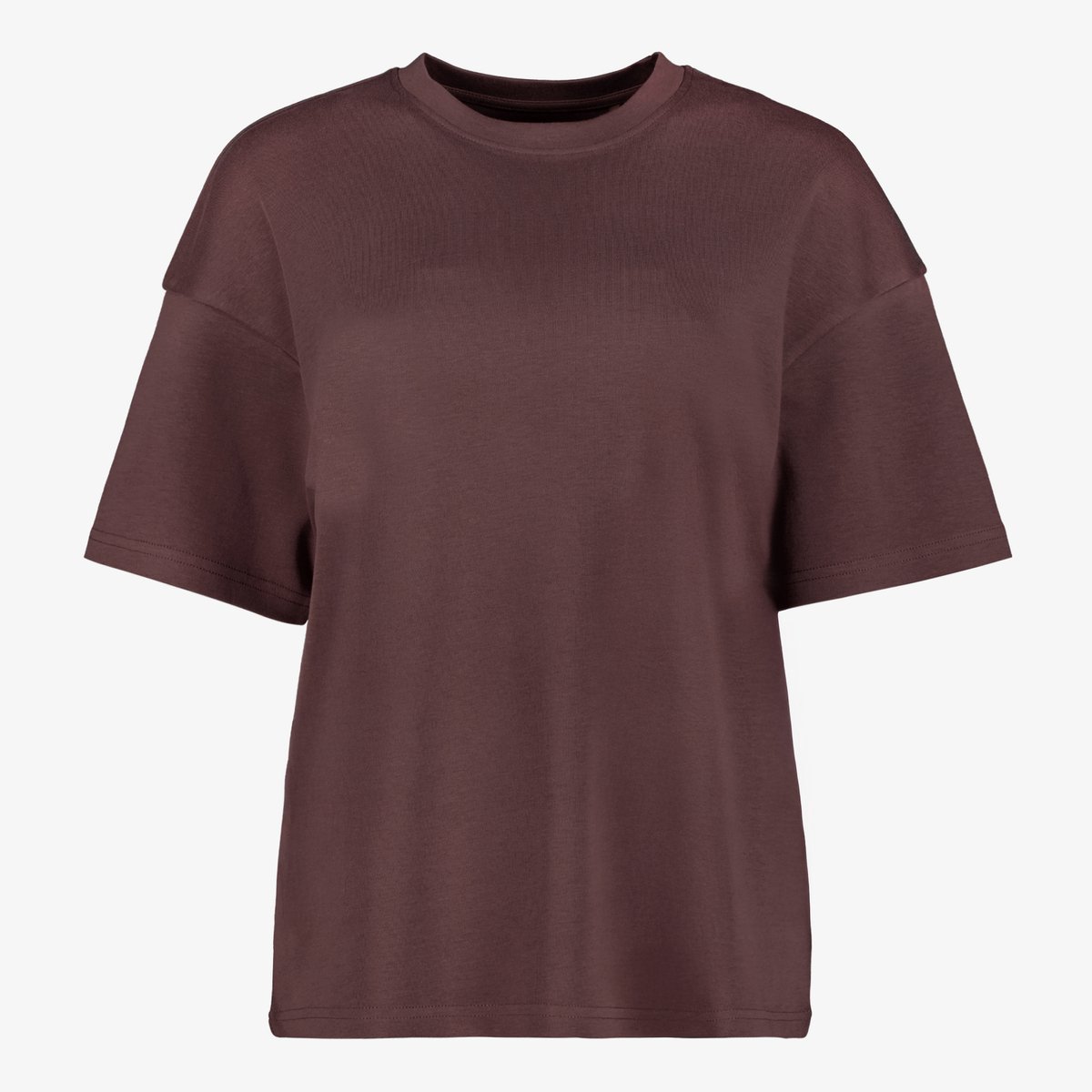 TwoDay oversized dames T-shirt bruin - Maat XL