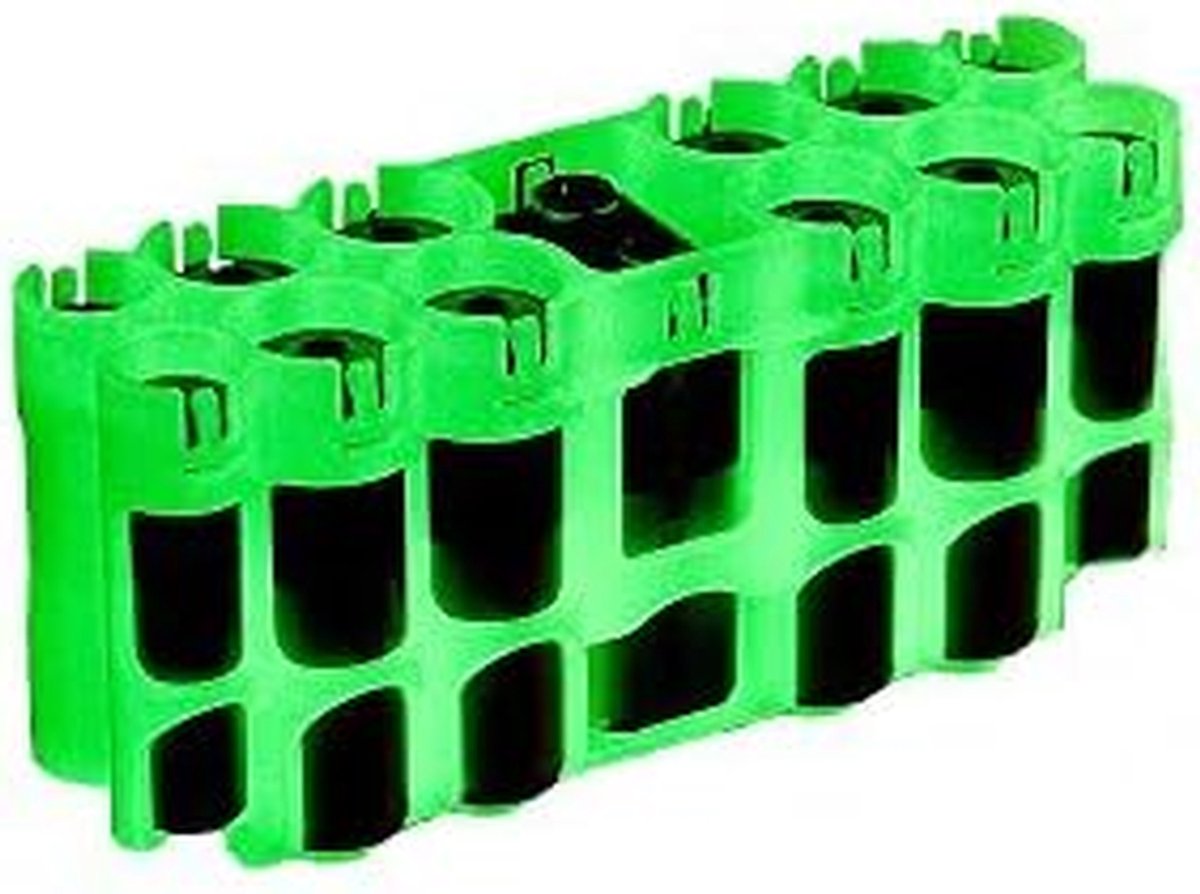 Batterijhouder Caddy - Batterij Organizer - Batterijen Opbergen - Glow-in-the-dark - 8 AA 4 AAA 1 9V - Moonshine