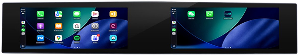 CarPlay autoradio geschikt voor Audi Q5 en Audi SQ5 | 2008 t/m 2017 | CTX-111325A | 2008 2009 2010 2011 2012 2013 2014 2015 2016 2017 | Dual-Screen | 2G | 10.25 + 10.25 inch | Draadloos Apple CarPlay & Android Auto | 8GB + 128GB | Bluetooth & Wifi