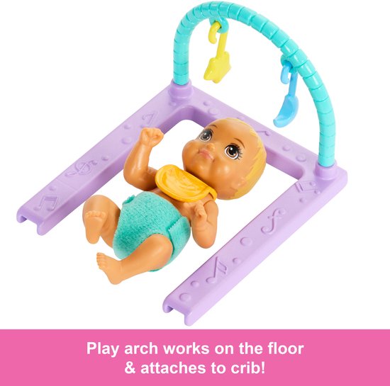 Barbie Skipper Babysitter - Babykamerspeelset met pop, tweeling en accessoires van Barbie — afbeelding 2