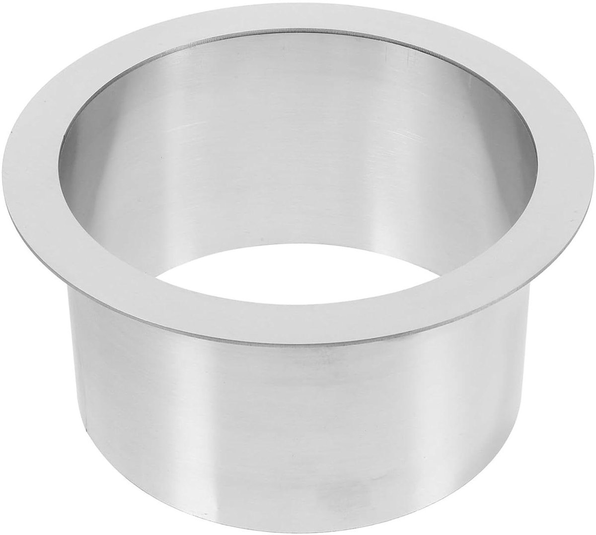 Inbouw Afvoerring Keuken - Afvalkoker Inzetstuk - Afval Verwerken - Corrosiebestendig Hittebestendig - 20 cm Diameter - Zilver