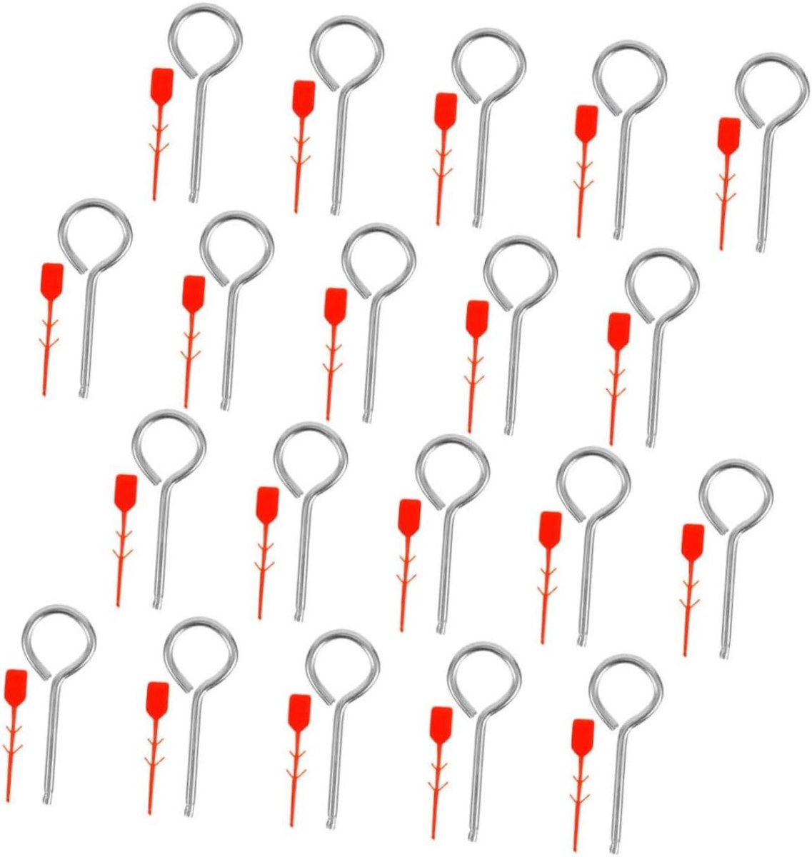 Brandblusser Pinnen Set - Veiligheidspinnen Trekpennen - Brandbeveiliging Onderhoud - Dubbele Laag Beveiliging - 50 Sets - Diverse Kleuren