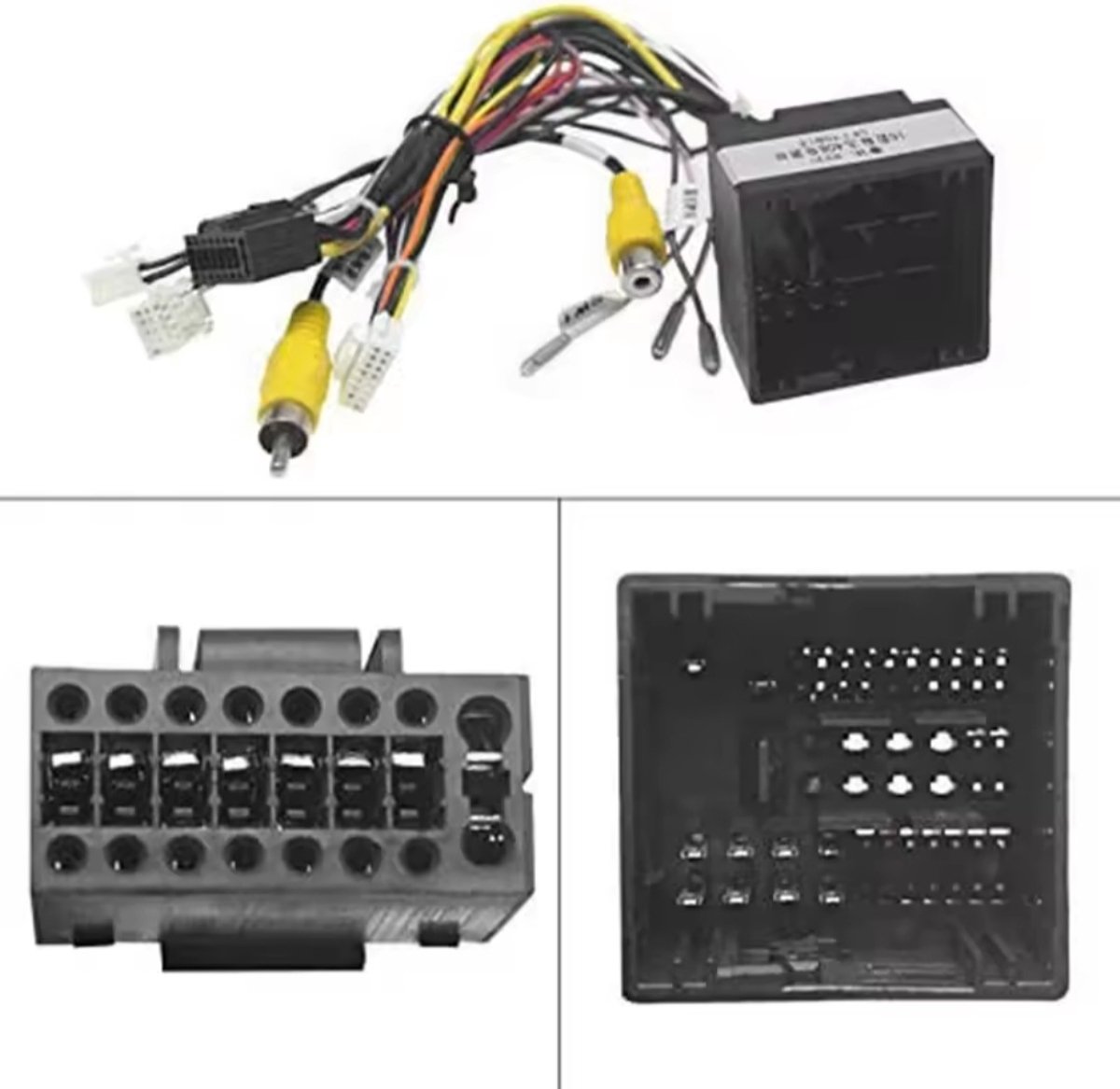 Iso kabelset met canbus decoder voor Carplay en autoradio | Geschikt voor o.a. Citroen C3 C4 C5 en Peugeot 308, 208, 2008, 3008 4008 508 Expert Toyota Proace Opel Vivaro mdz mdy | Quadlock kabel stekker connector adapter verloopstekker | 2018 - 2025