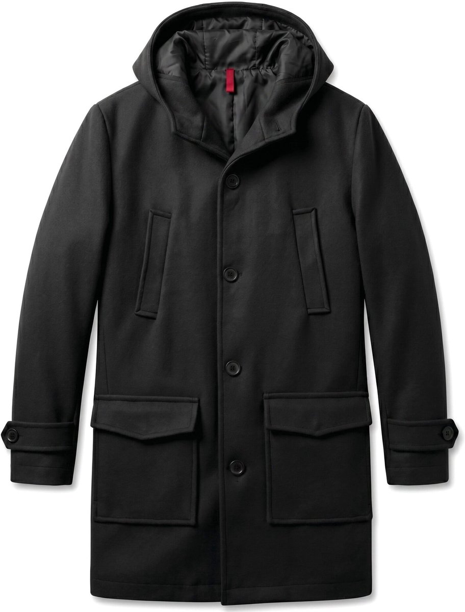 Trenchcoat Heren - Parka Heren Winterjas - LF8931 - Zwart - Maat S