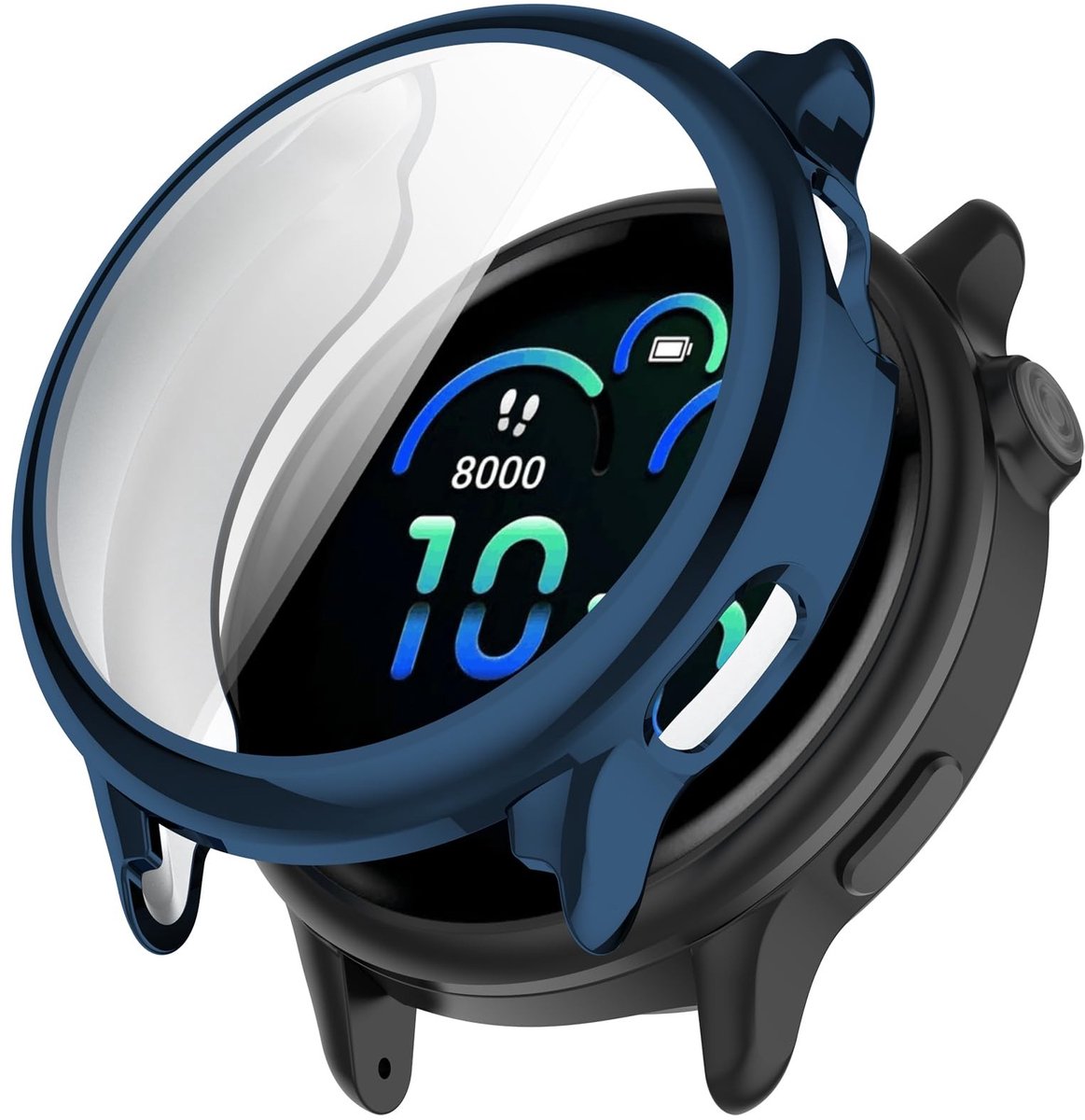 Dailygoods- Siliconen Hoes Schokbestendig - Beschermhoes - TPU Cover - Bumper - Volledige Randbescherming - Compatibel met Garmin Vivoactive 6 - Smartwatch Hoes