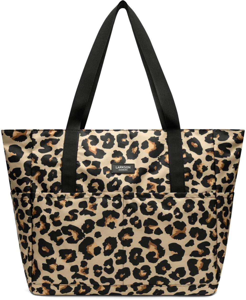 SnelShoppen - Grote Strandtas Lichtgewicht voor Vrouwen & Mannen - Draagtas Met Vakken, Rits - Ideaal voor Strand, Zwembad, Vakantie - One Size