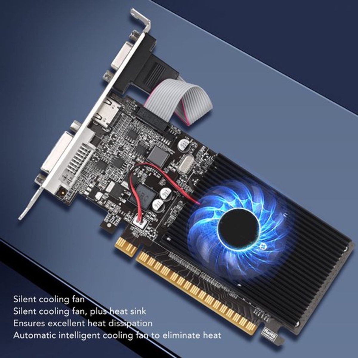 1GB DDR3 Gaming Grafische Kaart met Koelventilator