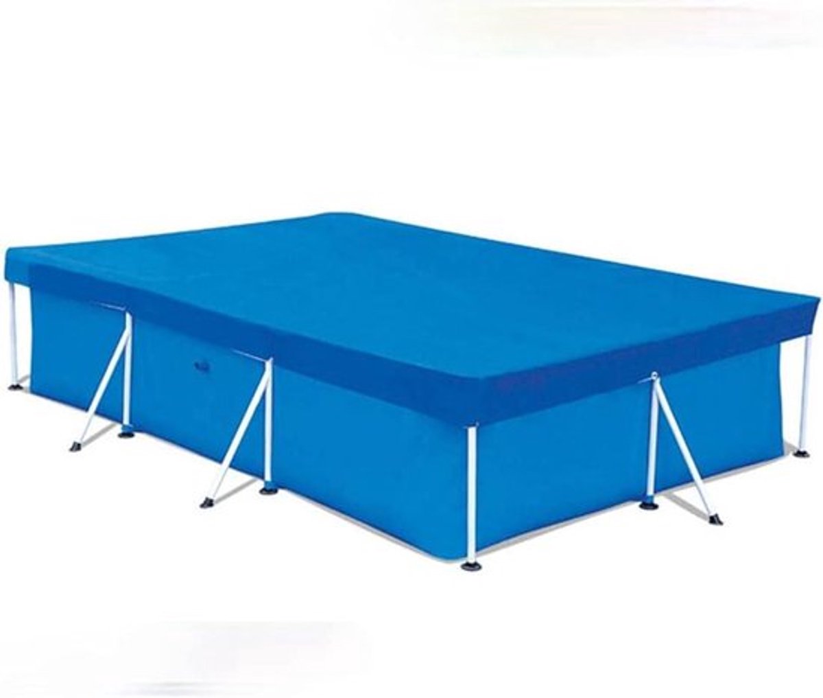 Zwembad afdekzeil voor rechthoekig zwembad 260x160 cm, zwembadbedekking regenbestendig PE beschermhoes.