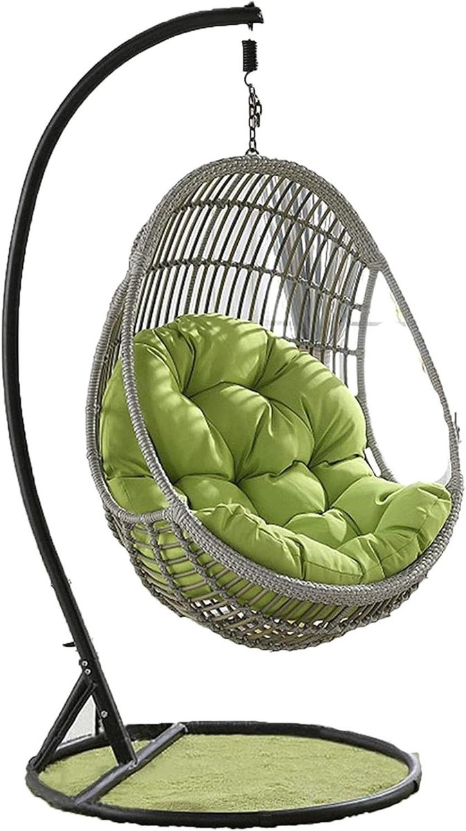 Hangstoel Kussen - Egg Stoel - Buiten Ontspannen - Waterdicht Ontwerp - 91 x 51 cm - Geel