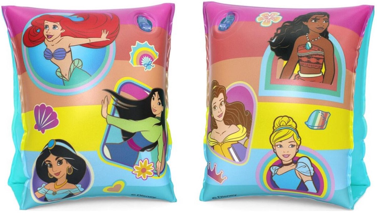 Bestway Kinder zwembandjes / zwemvleugels - Disney prinsessen - 3-6 jaar - 25 x 15 cm - pvc - zwembad