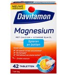 Davitamon Magnesium, 42 tabletten voor spieren en botten, met calcium en vitamine B3 en D3.