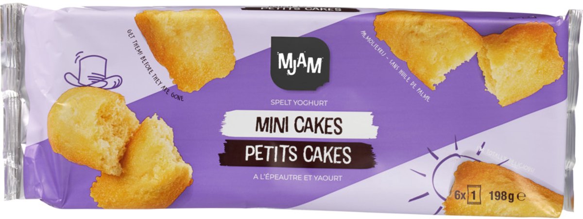 Mjam Mini cakes naturel 198 gram