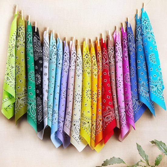 Stuks - Paisley Motief - 100% Katoen - Superieure Dikte - 20 Exclusieve Kleuren — afbeelding 2