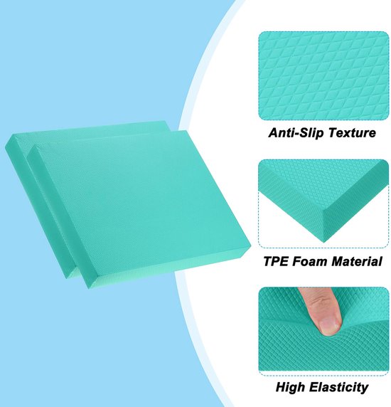 Balanspad, antislip TPE-schuimkussen, oefening, yogamat, kniebeschermer voor fitness, stabiliteit, core training, stretching — afbeelding 2