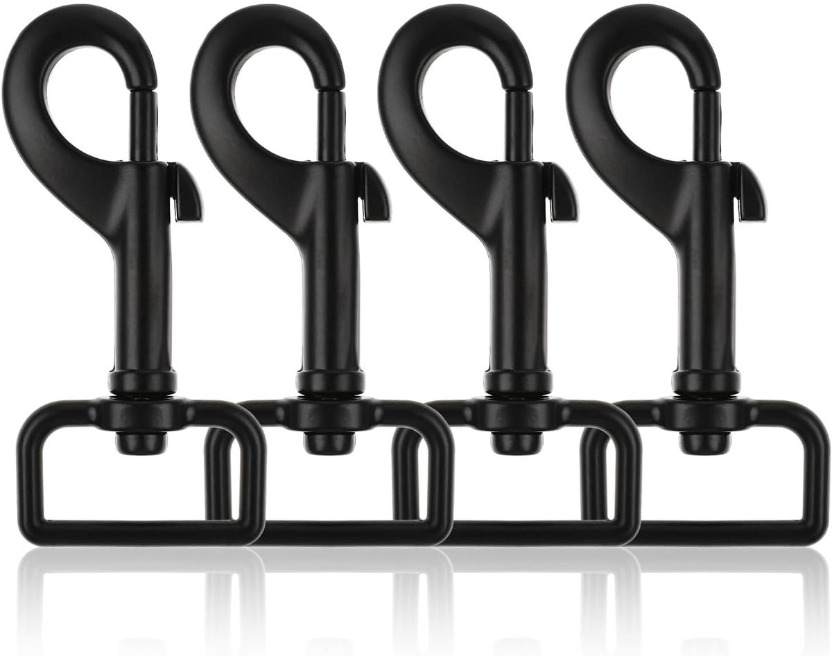 4 stuks karabijnhaken met draaischarnier, haak met draaischarnier, karabijnhaak met draaischarnier, voor hondenhalsband, voor hondenhalsband, emmer, hangmat, paard tack